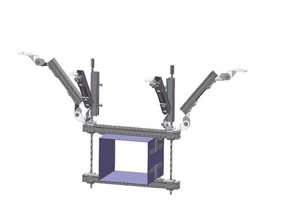 矩形风管纵向支撑装配